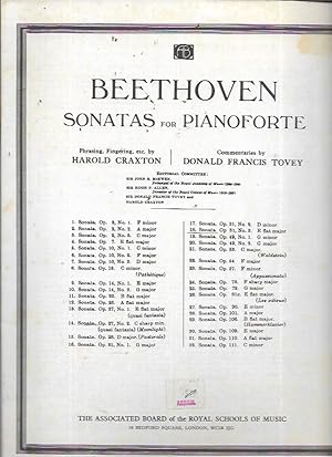 Bild des Verkufers fr Sonatas for Pianoforte: Sonata No. 18 Op. 31, No. 3 (Associated Board of the Royal Schools of Music) zum Verkauf von Bookfeathers, LLC