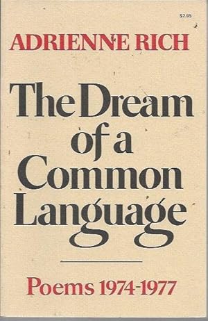 Seller image for The Dream of a Common Language: Poems, 1974-77 for sale by Bookfeathers, LLC