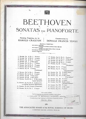 Bild des Verkufers fr Sonatas for Pianoforte: Sonata No. 22 Op. 54 (Associated Board of the Royal Schools of Music) zum Verkauf von Bookfeathers, LLC