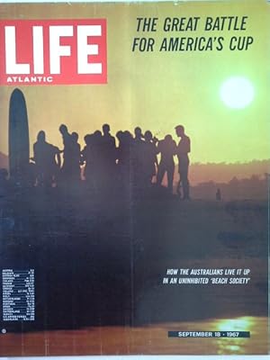 Life Atlantic Magazine:Vol.43, No. 6 September 18,1967, America's Cup