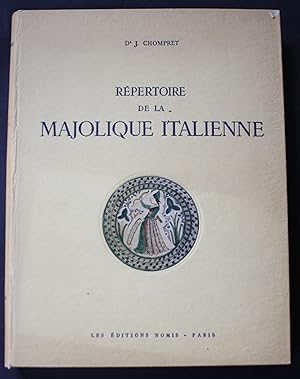 Bild des Verkufers fr Repertoire de la Majolique Italienne. Volume II: Planches. zum Verkauf von Antiquariat Steffen Vlkel GmbH