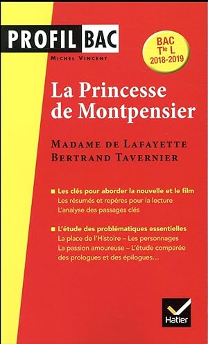Immagine del venditore per la princesse de Montpensier de Madame de Lafayette (dition 2018) venduto da Chapitre.com : livres et presse ancienne