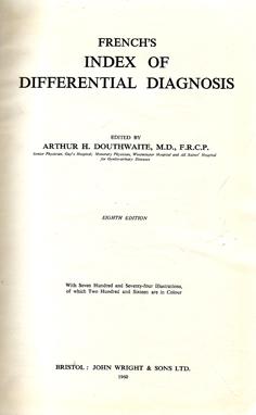 Immagine del venditore per French's Index of Differential Diagnosis venduto da Eaglestones