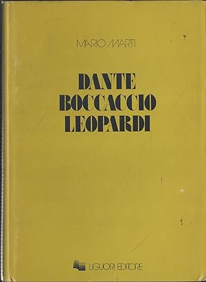 Dante, Boccaccio, Leopardi : studi