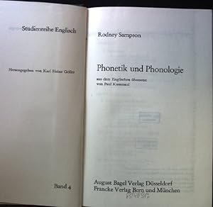 Imagen del vendedor de Phonetik und Phonologie Bd.4 a la venta por books4less (Versandantiquariat Petra Gros GmbH & Co. KG)