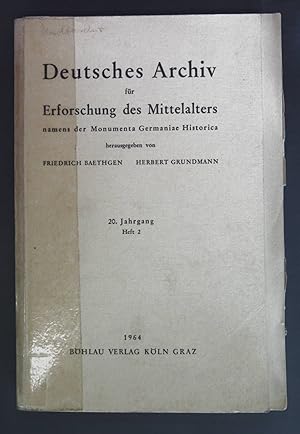 Seller image for Hagen Keller: Das Kaisertum Ottos des groen im Verstndnis seiner Zeit - in: Deutsches Archiv fr Erforschung des Mittelalters: 20. Jahrgang, Heft 2. for sale by books4less (Versandantiquariat Petra Gros GmbH & Co. KG)