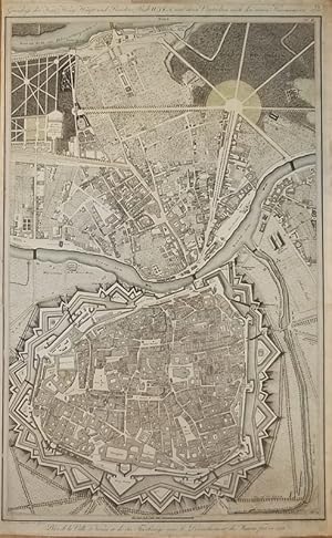 Bild des Verkufers fr Grundriss der Kaisl. Knig. Haupt und Residenz Stadt Wien mit ihren Vorstdten nach den neuen Hausnummern 1796". Kupferstichplan von Hieronimus Benedicti nach Maximilian Grimm. "Plan de la Ville de Vienne et de ses Fauxbourgs avec le Denombrement des maisons fait en 1796". zum Verkauf von Matthaeus Truppe Antiquariat