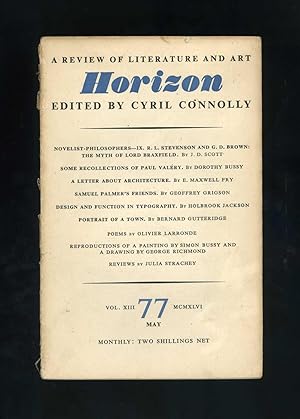 HORIZON - A Review of Literature and Art - Vol. XIII, No. 77 - May MCMXLVI [1946]
