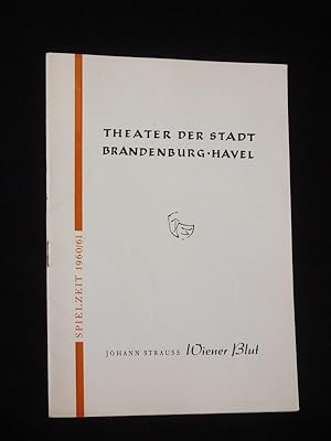 Seller image for Programmheft 2 Theater der Stadt Brandenburg (Havel) 1960/61. WIENER BLUT von Leon/ Stein, J. Strau (Musik). Musikal. Ltg.: Gerhard Wappler, Insz.: Eberhard Hbener, Bhnenbild: Harry Leupold, Kostme: Christine Schmutzler, Choreographie: Horst Jentsch. Mit Oskar Fritzler, Willi Sauerfeld, Christa Noack, Ditmar Buchholz, Hanna Hermsdorf, Alfred Schrder, Anita Lahs for sale by Fast alles Theater! Antiquariat fr die darstellenden Knste