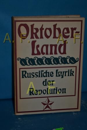 Imagen del vendedor de Oktoberland. Russische Lyrik der Revolution a la venta por Antiquarische Fundgrube e.U.