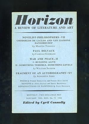 HORIZON - A Review of Literature and Art - Vol. XIII, No. 73 - January MCMXLVI [1946]
