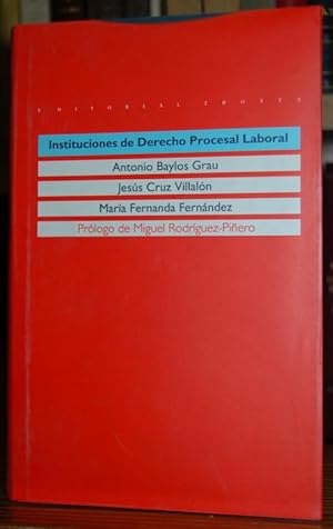 Seller image for INSTITUCIONES DE DERECHO PROCESAL LABORAL for sale by Fbula Libros (Librera Jimnez-Bravo)
