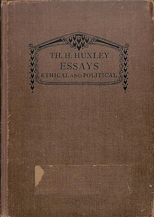 Bild des Verkufers fr TH. H. Huxley Essays Ethical and Political zum Verkauf von WeBuyBooks