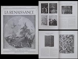 LA RENAISSANCE n°12 1929 TISSUS GILBERT LESUR, FONDATION FIDGOR