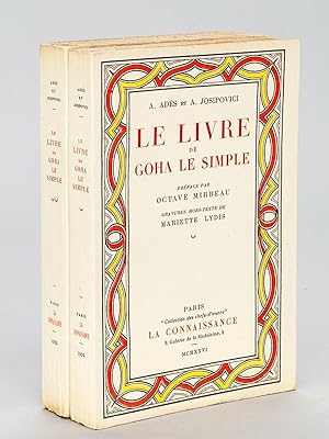 Bild des Verkufers fr Le Livre de Goha le Simple (2 Tomes - Complet) zum Verkauf von Librairie du Cardinal