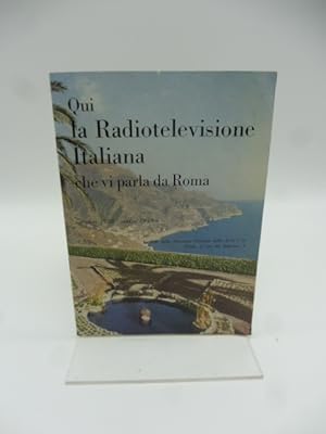 Qui la Radiotelevisione italiana che vi parla da Roma. Libretto pubblicitario