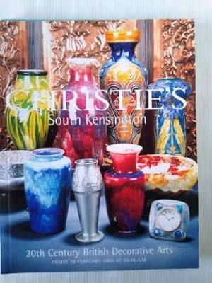 20th Century British Decorative Arts - Christie's auction catalogue 18th February 2000