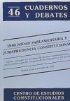 Seller image for Inmunidad Parlamentaria y Jurisprudencia Constitucional for sale by Agapea Libros