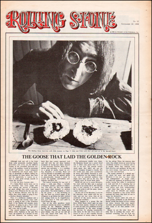 Bild des Verkufers fr Rolling Stone, No. 22 (November 23, 1968) zum Verkauf von Specific Object / David Platzker