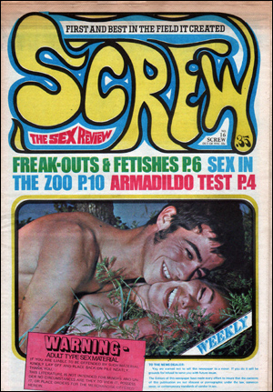 Seller image for Screw : The Sex Review, Vol. 1, No. 16 (June 6, 1969) for sale by Specific Object / David Platzker