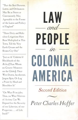Immagine del venditore per Law and People in Colonial America venduto da GreatBookPrices