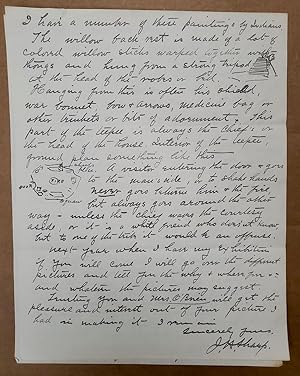 Seller image for An Illuminaiting 3-Page Autograph Signed Letter. for sale by Nat DesMarais Rare Books, ABAA