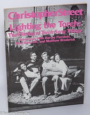 Image du vendeur pour Christopher Street: vol. 11, #8, whole issue #128, October 1988; Lighting the Torch: Filming "Torch Song Trilogy" mis en vente par Bolerium Books Inc.