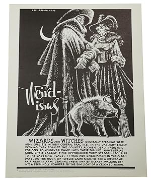 Original "Wizards and Witches" poster from the Weirdisms series