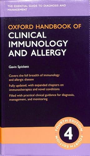 Image du vendeur pour Oxford Handbook of Clinical Immunology and Allergy mis en vente par GreatBookPrices