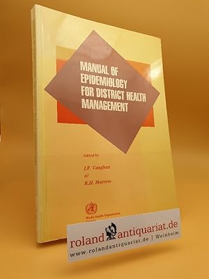 Image du vendeur pour Manual of epidemiology for district health management mis en vente par Roland Antiquariat UG haftungsbeschrnkt