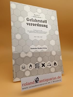 Bild des Verkufers fr Liste der gefhrlichen Stoffe und Zubereitungen nach  4a der Gefahrstoffverordnung Teil: Addendum., nderung der Liste der gefhrlichen Stoffe und Zubereitungen nach  4a der Gefahrstoffverordnung : vom 7. Mrz 1997 zum Verkauf von Roland Antiquariat UG haftungsbeschrnkt