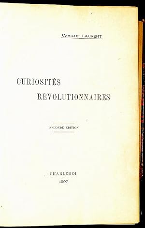 Curiosités Révolutionnaires