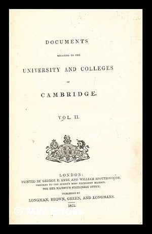 Imagen del vendedor de Documents relating to the University and Colleges of Cambridge, vol. 2 a la venta por MW Books