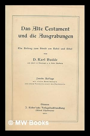 Seller image for Das Alte Testament und die Ausgrabungen for sale by MW Books Ltd.