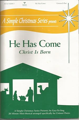 He Has Come: Christ Is Born (with audio cassette)