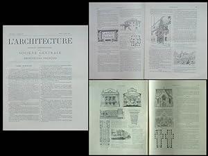 L'ARCHITECTURE N°27 1903 EUGENE SAINT PERE, COULOMMIERS, ADOLPHE SCHAEFFER