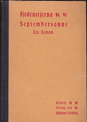 Seller image for Septembersonne. Roman for sale by Versandantiquariat Karin Dykes