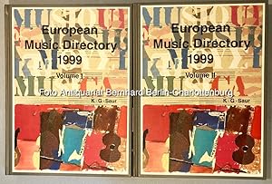 Seller image for European Music Directory 1999 (Vol. I und Vol. II cplt.) for sale by Antiquariat Bernhard