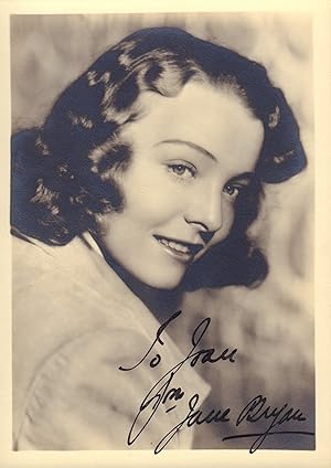 Jane Bryan Signed Photograph