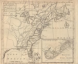 The British Governments in Nth [North] America Laid down agreeable to the Proclamation of October...