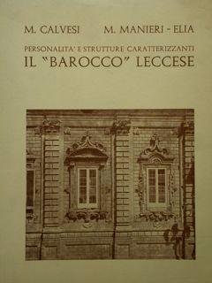 Image du vendeur pour Personalit' e strutture caratterizzanti. IL "BAROCCO" LECCESE. mis en vente par EDITORIALE UMBRA SAS