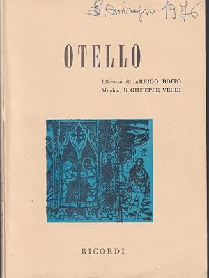 Bild des Verkufers fr Otello zum Verkauf von Librodifaccia