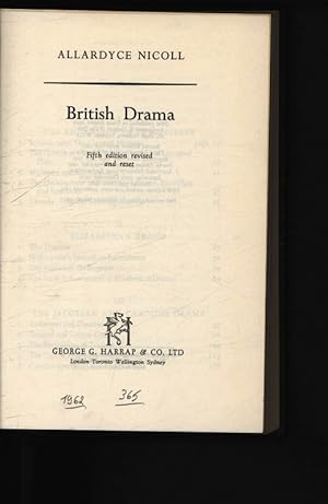 Immagine del venditore per British Drama. Fifth edition revised and reset. venduto da Antiquariat Bookfarm