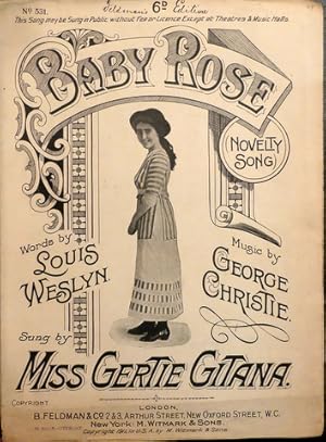 Image du vendeur pour Baby rose. Novelty song mis en vente par Paul van Kuik Antiquarian Music