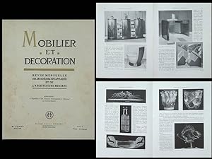MOBILIER ET DECORATION - AOUT 1928 - LALIQUE, JOUBERT ET PETIT, DUNAND, BARILLET