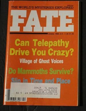 FATE (Pulp Digest Magazine); Vol. 38, No. 8, Issue 425, August 1985 True Stories on The Strange, ...