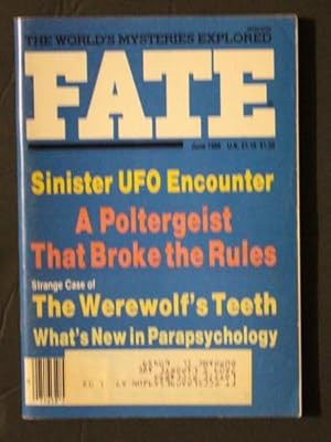 Bild des Verkufers fr FATE (Pulp Digest Magazine); Vol. 39, No. 6, Issue 434, June 1986 True Stories on The Strange, The Unusual, The Unknown - zum Verkauf von Comic World