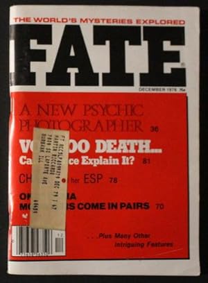 Imagen del vendedor de FATE (Pulp Digest Magazine); Vol. 29, No. 12, Issue 321, Dec 1976 True Stories on The Strange, The Unusual, The Unknown a la venta por Comic World