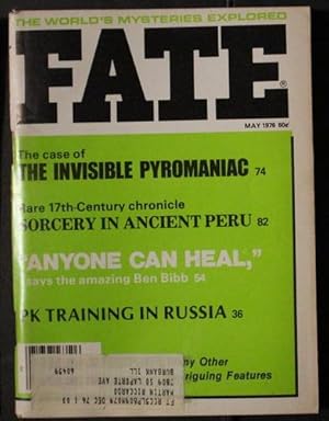 Bild des Verkufers fr FATE (Pulp Digest Magazine); Vol. 29, No. 5, Issue 315, May 1976 True Stories on The Strange, The Unusual, The Unknown zum Verkauf von Comic World