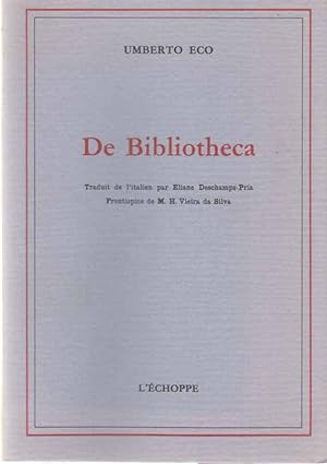 De Bibliotheca. Trad. par Eliane Deschamps-Pria.